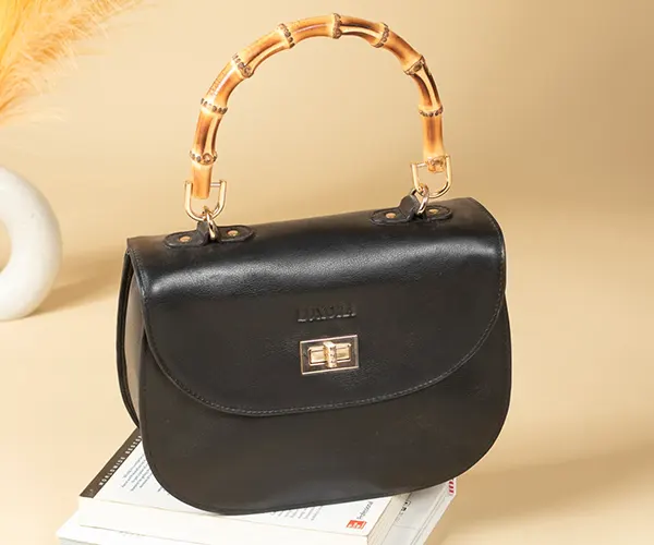 Onyx Crest Handbag