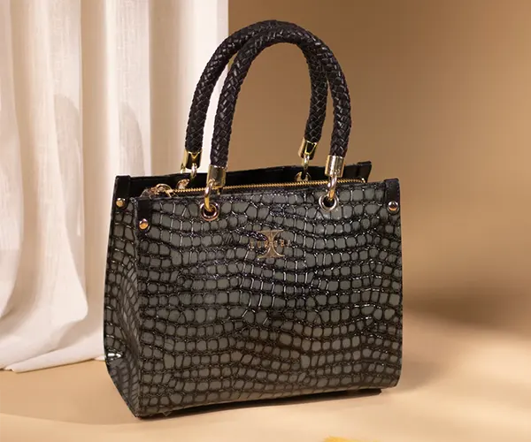 Slate Contrast Handbag